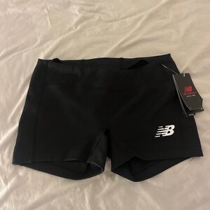 NWT Black New Balance Spandex Shorts Size M
